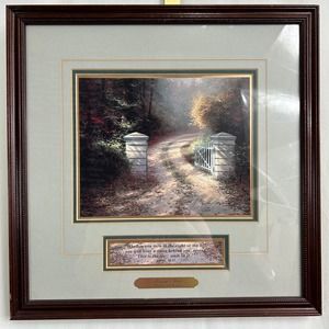 Thomas Kinkade 1996 Autumn Gate Isaiah 30:21
